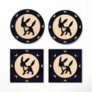 Umbreon Eevee Evolution Pokemon Ceramic Decor Coaster - Gift Idea
