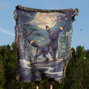Umbreon Pokemon Japan Style Woven Throw Blanket
