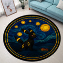 Pokemon Umbreon Starry Night Round Rug