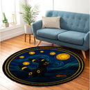 Pokemon Umbreon Starry Night Round Rug