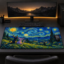 Umbreon and Espeon Starry Night Desk Mat