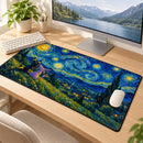 Umbreon and Espeon Starry Night Desk Mat