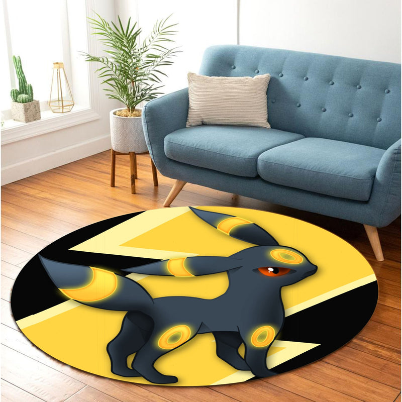Umbreon Pokemon Round Rug