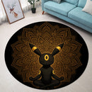 Umbreon Pokemon Mandala Round Rug