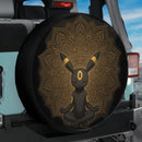 Umbreon Eevee Evolution Pokemon Yoga Meditation Mandala Jeep Car Spare Tire Cover