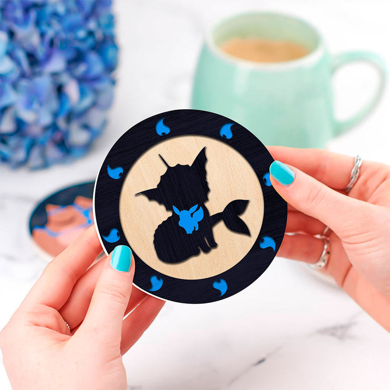 Umbreon Evolution Pokemon Ceramic Decor Coaster - Gift Idea