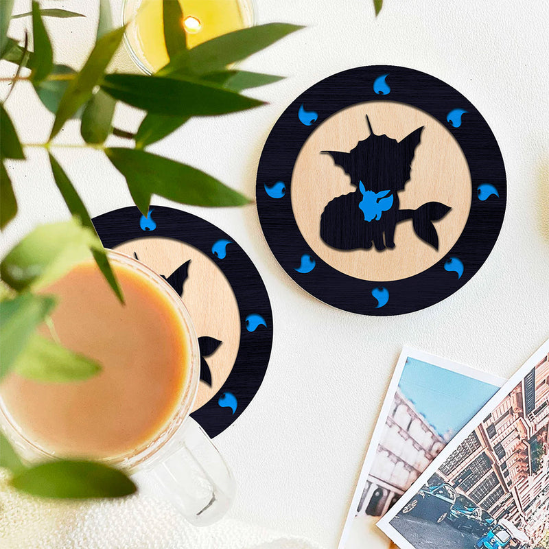 Umbreon Evolution Pokemon Ceramic Decor Coaster - Gift Idea