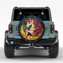 Unicorn Moon Stained Glass Jeep Car Spare Tire Cover