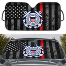 United States Coast Guard 1790 American Flag Custom Car Windshield Sunshades
