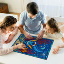 Vaporeon Pokemon Stained Glass Jigsaw Puzzle