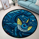 Vaporeon Pokemon Round Rug