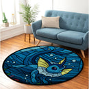 Vaporeon Pokemon Round Rug