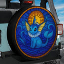 Vaporeon Pokemon Sun Stained Glass Jeep Car Spare Tire Cover