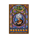 Goku Ultra Instinct Dragon Ball Stained Glass Jigsaw Puzzle