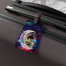 Vegeta And Bulma Dragon Ball Love You To The Moon Galaxy Luggage Tag