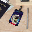 Vegeta And Bulma Dragon Ball Love You To The Moon Galaxy Luggage Tag