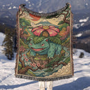 Venusaur Pokemon Japan Style Woven Throw Blanket