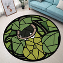Victreebell Pokemon Stained Glass Round Rug