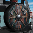Viking Shield With Axes Circle Jeep Car Spare Tire Cover