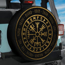 Viking Thor Odin Rune Compass Car Spare Tire Cover
