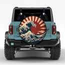Vintage Kanagawa Wave Car Spare Tire Cover