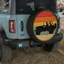 Vintage Retro Jeep With Dachshund Dog Car Spare Tire Cover
