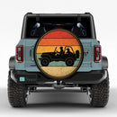 Vintage Retro Jeep With Dachshund Dog Car Spare Tire Cover