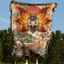 Volcarona Pokemon Japan Style Woven Throw Blanket