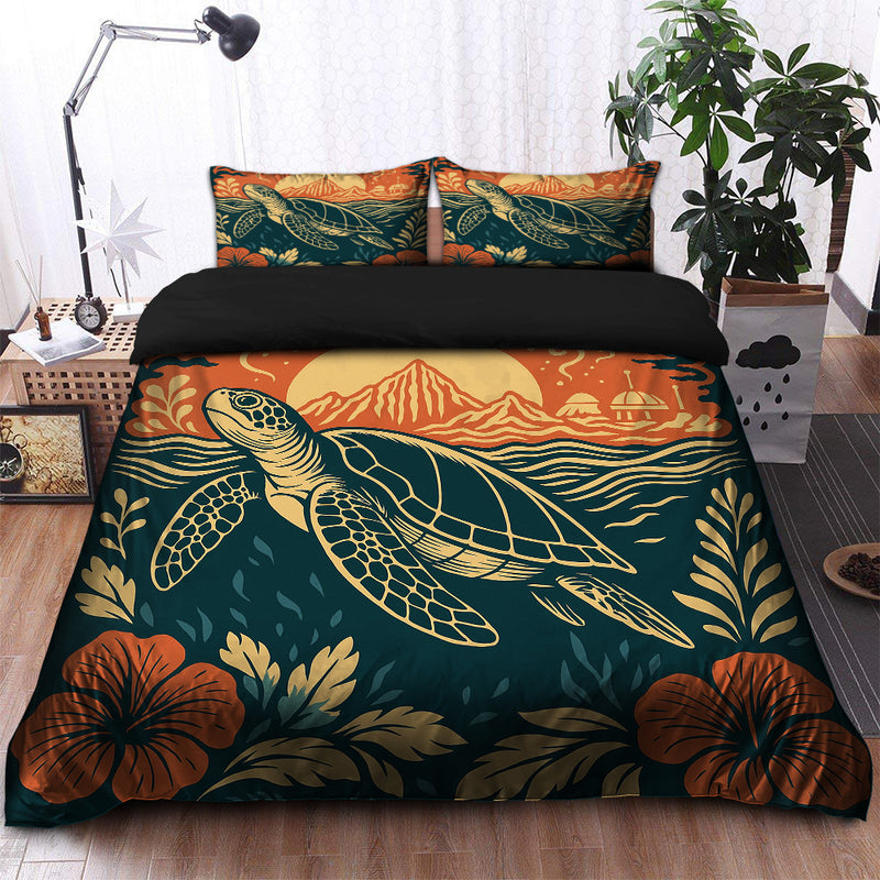 Voyage Of The Cosmic Sea Turtle Bedding Set