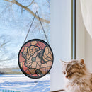 Vulpix Pokemon Round Stained Glass Suncatcher