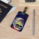 Wall - E Couple Love You To The Moon Galaxy Luggage Tag