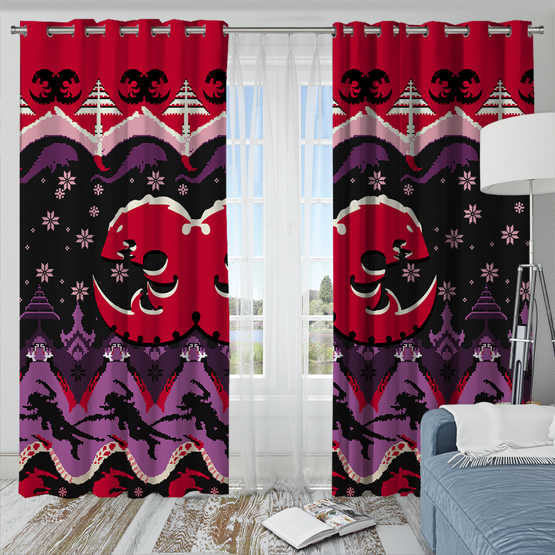 Warhammer 40k Tyranids Anime Christmas Window Curtain