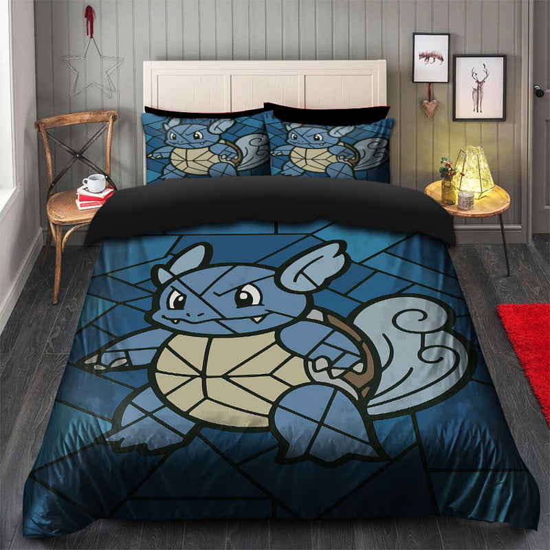 Wartortle Stained Glass Bedding Set