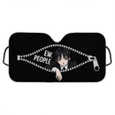 Wednesday Peeking Zip Custom Car Windshield Sunshades