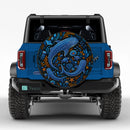 Whale Shark Symphony Custom Jeep Wheel Cover With Camera Hole