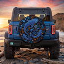 Whale Shark Symphony Custom Jeep Wheel Cover With Camera Hole