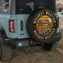 Whiskey Weather Skull Car Spare Tire Cover