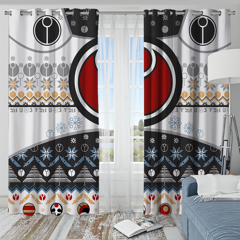 White Warhammer 40K Window Curtain