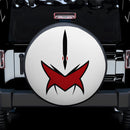White Dino Thunder Power Ranger Face Car Spare Tire Cover