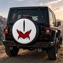 White Dino Thunder Power Ranger Face Car Spare Tire Cover