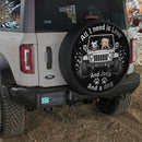 White Jeep Betty Boop Love Dog Car Spare Tire Cover