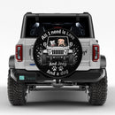 White Jeep Betty Boop Love Dog Car Spare Tire Cover