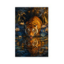 Midnight Tiger Reflection Jigsaw Puzzle