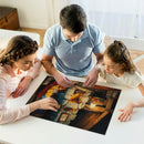 Winnie The Pooh Reading In Warm Cozy House Jigsaw Puzzle