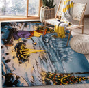 Winnie The Pooh Winter Rectangular Area Rug