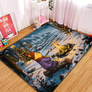 Winnie The Pooh Winter Rectangular Area Rug