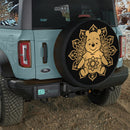 Mandala Meditating  Winnie The Pooh Yoga Jeep Car Spare Tire Cover