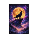 Wolf At Moon Night Jigsaw Puzzle