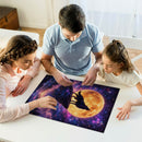 Wolf At Moon Night Jigsaw Puzzle