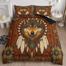 Native Wolf Aztec US Bedding Set